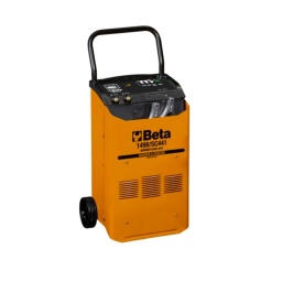 Chargeur / démarreur de batterie 12/24 V, sur roues
Les chargeurs de batterie et les démarreurs professionnels sur roues de BETA possèdent une poignée ergonomique et des roues robustes assurant une puissance élevée portable. 
Equipé de sélecteurs de courant de charge lente/rapide, d'un ampèremètre intégré, de protections thermostatiques et de fusibles internes permettant d'avoir une sécurité maximale contre les courts-circuits et les inversions de polarité. 
La fiabilité que vous recherchez, la simplicité dont vous rêvez.
Données techniques :
Alimentation (monophasée) : 230 V - 50/60 Hz
Puissance : 1080 W
Tension : 12/24 V
Courant maximal : 45 A
Courant de charge : 30 A
Courant max de suralimentation : 340 Acc
Courant de démarrage : 200 A
Capacité de charge : 375 Ah 15h
Positions de charge : 3 + boost
