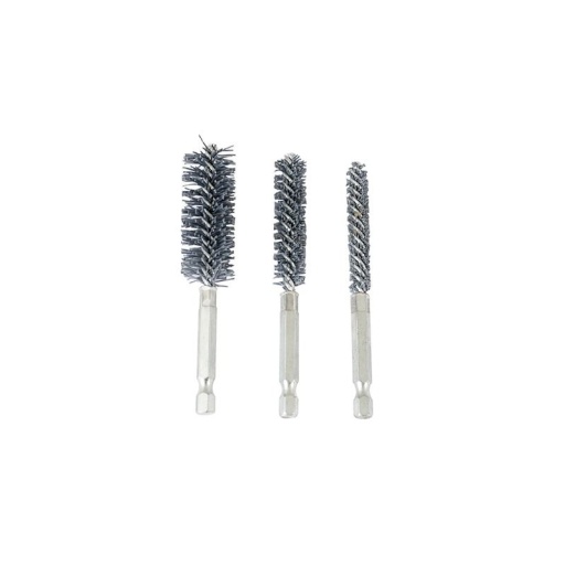 Jeu de 3 brosses flexibles pour alesage