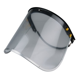 Selon DIN EN 166
Étrier en aluminium
Matériau de blindage : PC
adapté aux casques courants dans le commerce
Version en aluminium
Réglage de la taille pour bande à ressort