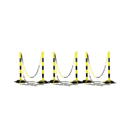 Kit délimitation zone de travail (6 poteaux + 25m de chaîne)