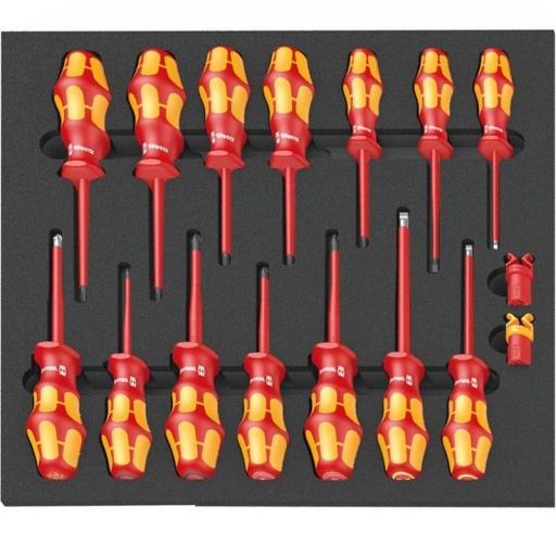 Module tournevis isolés Wera 16 pièces