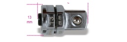 Adaptateur pour douilles 3/8" à déverrouillage rapide pour clés à cliquet 13 mm