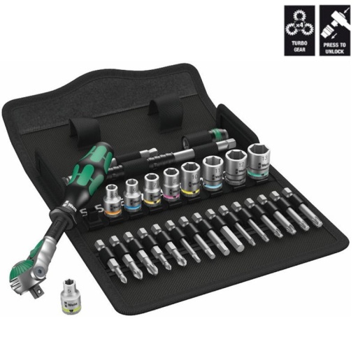 Pack douilles 1/4 avec cliquet Zyklop
