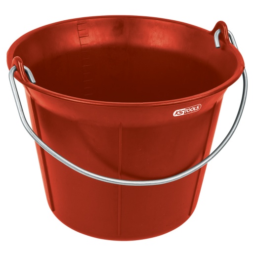 Seau de maçon plastique noir à œillets - 11L