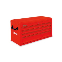 Coffre de rangement outil beta 8 tiroirs
caracteristiques principales :
- 8 tiroirs montes sur glissieres à billes de précision :
3 tiroirs 570x410x74 mm 1 tiroir 570x410x153 mm 3 tiroirs 313x410x74 mm 1 tiroir 313x410x153 mm - soute porte-outils assiste par 2 verins.
- fond des tiroirs protege par un tapis en néoprène.
- verrouillage de sécurité centralise frontal.
- plan de travail en aluminium antidérapant.
- peut se poser sur la servante c38 et c38a
certainement l'un des plus beau coffre à outils du marche. concu en italie par beta. il s'utilise soit seul. soit pour faire evoluer votre servante d'atelier grand modèle 11 ou 6 tiroirs 