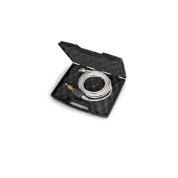 Kit pour contrôle dépression/vide pour 1464T
Permet de mesurer et mémoriser la valeur maximum de la dépression
Fourni avec :
- capteur de 800 mbar
- adaptateurs de 6 et 8 mm
- câble RJ45 de 3 mètres
DONNÉES TECHNIQUES
Test de vide : 0÷800 mbar
Résolution : 1 mbar
Mémorisation de la valeur maximale