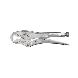 Pinces étaux pour ecrous
- pour le maintien de vis et ecrous
- ouverture/fermeture facile
- réglage de l'ouverture par molette
- s'adapte a toutes les formes
- gachette de deblocage
- nickele
- machoires chrome molybdene pour 115.1176
- machoires chrome vanadium pour 115.1175