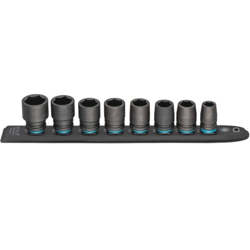Douille a chocs 1/2" sur support magnetique 8pc