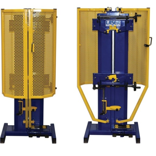 Compresseur de ressort hélicoïdal pneumatique à double vérin avec force de compression de 2 200 kg
