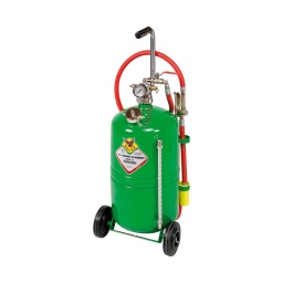 Distributeur pneumatique d'huile a chariot 24 l
pression : 6-8 bar
viscosite max de l'huile debitee 130 sae
tuyau de distribution de 2m
tuyau du pistolet de 0.27m
poids : 13.1 kg
une fois remplis de liquide a 4/5 de leur capacité et pressurises avec de l'air a 6-8 bar. ils fonctionnent de maniere autonome sans besoin de branchement continu au reseau d'air comprime.