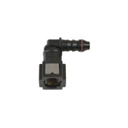 Raccord de carburant coude à 90 degrès - 
composant du kit de réparation et remplacement des durites et raccord carburant réf connect 37011
convient pour les durites en nylon d'un diamètre interne de 9.89mm et les durites en caoutchouc d'un diamètre interne de 7.5mm 
nylon utilise: pa12
pression maximale de travail: 5 bars
3 pcs