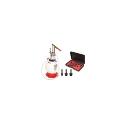 Systemm de remplissage de boite de vitesse

- pour le remplissage des boites de vitesse et des differentiels
- comprend un kit d'adaptation avec differents angles de sortie
- pratique pour les zones difficilement accessibles
caracteristiques techniques :
capacite : 7.5 l
longueur du tuyau : 1600 mm diamètre du tuyau : 1/2''
viscosite : jusqu'a sae 140
compose de :
1 x tube adaptateur droit. ford at 101
1 x tube adaptateur plie. universel at 102
1 x tube adaptateur plie. vag at 103
1 x tube adaptateur plie. vag at 104
1 x tube adaptateur droit. vag at 105
1 x adaptateur par vis. mercedes benz identifiant
boite de vitesse 722.9 at 106
1 x adaptateur par vis. vag dsg at 107
1 x adaptateur par vis. vag cvt at 108
1 x ecrou-Raccord àvec bague conique et joint plat