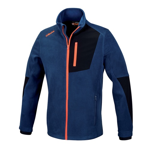 ​Pull en molleton stretch avec fermeture éclair longue