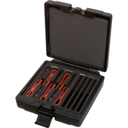 Utilisation universelle dans l'&eacute;lectrom&eacute;canique
Outillage de pr&eacute;cision pour les d&eacute;fauts de connexion
Assortiment d'extracteurs les plus courants
D&eacute;verrouillage professionnel et sans dommages des contacteurs
Protection optimale gr&acirc;ce &agrave; un gainage ad&eacute;quat
Coffret robuste en mati&egrave;re plastique

Utilisations : Iveco, Mack, MAN, Mercedes Benz, Renault, Scania, Volvo 
