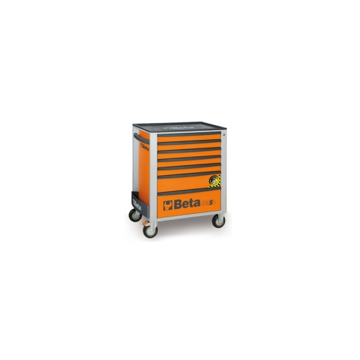 Servante d'atelier 7 tiroirs 800kg antibasculement beta orange