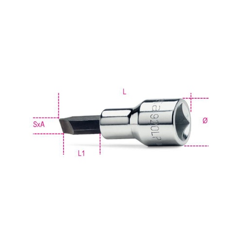 Douille 1/2 tournevis plat pour vis à fente 5.5x1mm beta 920lp