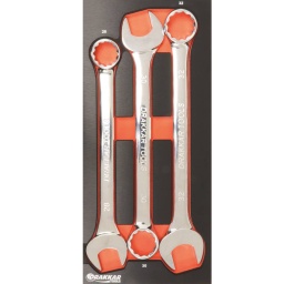 Composition : 3 outils
-3 clés mixtes (28 a 32mm  – ref.13898/13902/13904