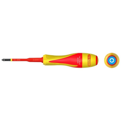 Tournevis POZIDRIV® bi-matière isolée 1000V. PZ1 pour borniers électriques