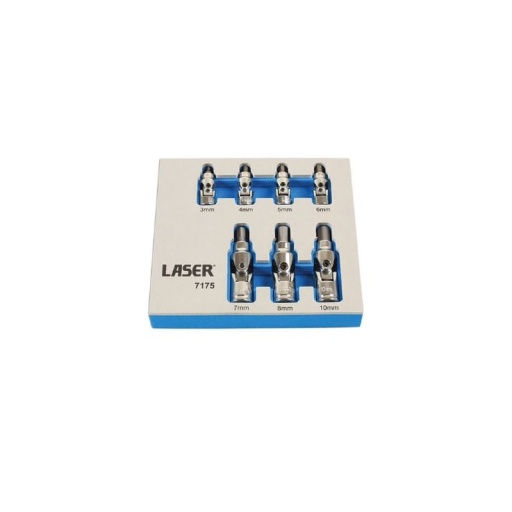 Mini module douille 6 pans mâle à cardan 3 à 10mm