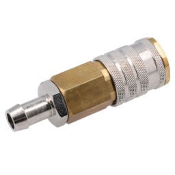 Raccord rapide pour radiateur Scania Euro 6
Raccord rapide pour radiateur, con&ccedil;u pour les camions Scania conformes &agrave; la norme Euro 6. 
Cet adaptateur sp&eacute;cial se connecte au syst&egrave;me de refroidissement conform&eacute;ment aux instructions du fabricant, et permet la vidange et le remplissage sans formation de poches d'air.

Raccord rapide qui se connecte directement au point le plus bas du syst&egrave;me de refroidissement du v&eacute;hicule pour une vidange et un remplissage rapides.
L'embout molet&eacute; am&eacute;liore la prise, m&ecirc;me en cas d'humidit&eacute; due &agrave; la pr&eacute;sence d'antigel.
En acier chrom&eacute;.
&Eacute;quivalent de l'OEM 2437252/99301. Pour le connecteur Euro 5, voir la r&eacute;f&eacute;rence 5077.
Contrairement &agrave; l'outil OEM, aucun composant suppl&eacute;mentaire n'est n&eacute;cessaire pour l'utiliser.