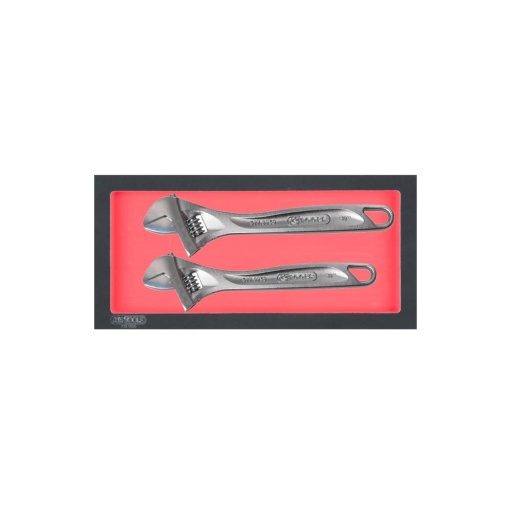 Module plastique 2 clés à molette crhomemat