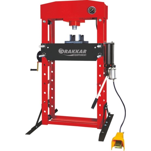 Presse d'atelier manuelle et pneumatique 50T bati soudé
