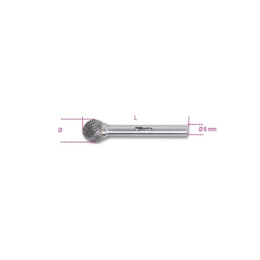 Fraise carbure tête boule 16mm