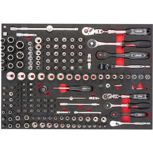 Module douille 1/4 3/8, 165 pièces