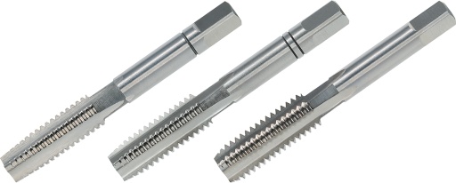 Taraud Main jeu de 3 pièces DIN 352/ HSS-G BSW 3/8x16 LH