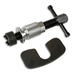 Repousse piston pour BMW Mini Ce repousse piston dispose de la plaque d'appui spécifique à la BMW Mini (code constructeur No. 34 6 307). Entraînement en 3/8" Ce kit dispose de l'adaptateur 21 (également disponible séparément sous la ref 3941) - code constructeur 34 6 300/301. Conçu spécifiquement pour repousser les pistons arrières sur les Minis d'avant 2007 (R50,  52 et 53) Un outil de maintenance essentiel 