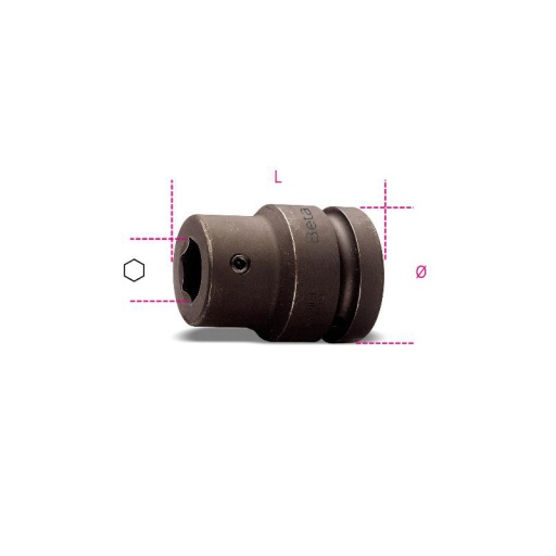 Adaptateur chocs 1" porte embouts 22mm 