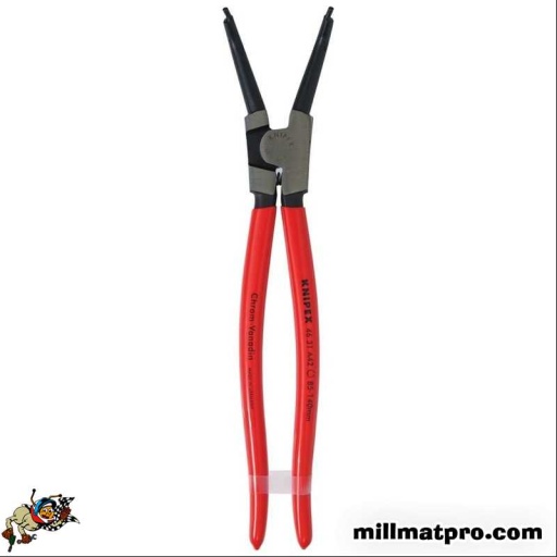 Pince de précision pointes coudées à 45°C pour circlips extérieurs 85-140mm 310mm