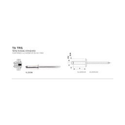 Boite de rivet aveugle ta trs tête ronde standard 100% aluminium
- conforme a la norme nf en iso 15981
- corps aluminium.clous aluminium
- plage de sertissage. diamètre de perçage .résistance a la traction. résistance au cisaillement. vous retrouverez toutes ces informations dans la fiche technique
- conditionement a la boite. ou au 1000
- delais nous consulter