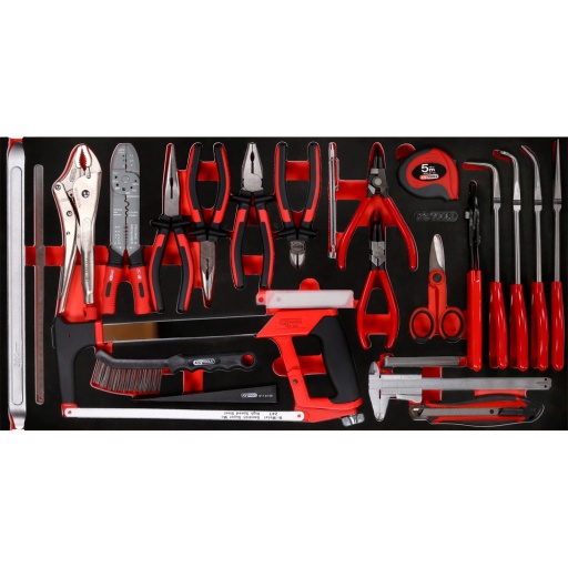 Module pince et d’outils de mesure dans module en mousse 36 pcs