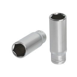 Douille longue ultimate 6 pans
- selon din 3124 / iso 2725
- carré d'entrainement intérieur selon din 3120 / iso 1174 avec encoche pour verrouillage par bille
- profil superlock
- finition chromée satinee
- chrome vanadium