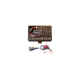 Coffret 42 pièces douilles 1/4 ultimateplus

- chrome vanadium finition mat
- cliquet super ten ultra-compact
- cliquet equipe du système d'ejection de douille
- cliquet 72 dents soit 5° de debatement
- poignée bicomposant ergonomique
- douille nouveau profil ultimate 6 pans extérieurs
- tournevis cliquet 72 dents revolver
- embouts en acier s2 ultra resistant
- coffret en composite ultra resistant

composition :
- 1 tournevis cliquet revolver
- 1 cliquet 1/4 super ten
- 1 rallonges 100mm - 1 rallonge 100mm lock plus
- 1 cardan
- 13 douilles courtes 4-4.5-5-5.5-6-7-8-9-10-11-12-13-14mm - 19 douilles embouts de vissages 
5 6pans 3-4-5-6-8
3 plats 4-5.5-6.5mm 6 cruciformes ph1/2/3-pz1/2/3
7 torx t10-t15-t20-t25-t27-t30-t40
