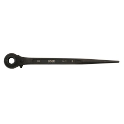 Clé double avec mécanisme à cliquet. 2 tailles couvertes par une clé - 16 et 18 mm. Idéale pour les échafaudages et la construction. Clé double avec mécanisme à cliquet. Matériau haute résistance pour une longue durée de service. Idéale pour les échafaudages et la construction. En chrome-vanadium avec fini au phosphate noir. 