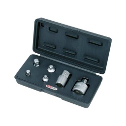 Coffret d'augmentateurs et reducteurs
6 pièces
augmentateurs :
-1/2" - 3/4"
-1/4" - 3/8"
-3/8" - 1/2"
reducteurs :
-1/2" - 3/8"
-3/8" - 1/4"
-3/4" - 1/2"
