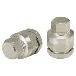 Carré intérieur 6 pans 
Avec entraînement 6 pans et bague de sécurité 
Pour une utilisation en combinaison avec une clé GEARplus 503.4511 
Idéal pour une utilisation en atelier et en industrie 
Acier nickelé 
En acier traité 

