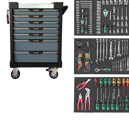 Servante d atelier ks tools et composition 3 tiroirs outillage Wera