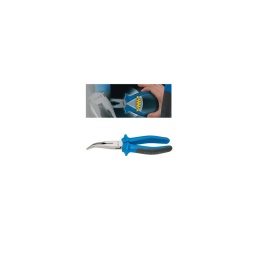 Pince à bec demi-rond coude 45°ergotorqueplus 

- chrome vanadium
- poignée ergonomique bicomposant 
- longueur 210mm - ouverture automatique grace a son ressort de rappel
 cette pince vous permet de couper et d'atteindre des endroits difficiles d'acces 