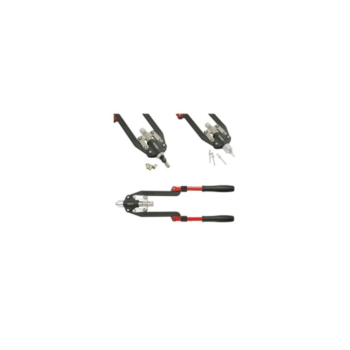 Coffret Pince à rivets et écrous aveugles (insert) 2 bras pliants