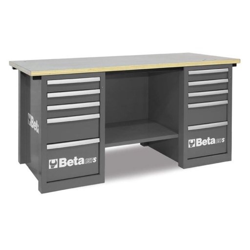 Etabli mastercargo 10 tiroirs gris 1800kg