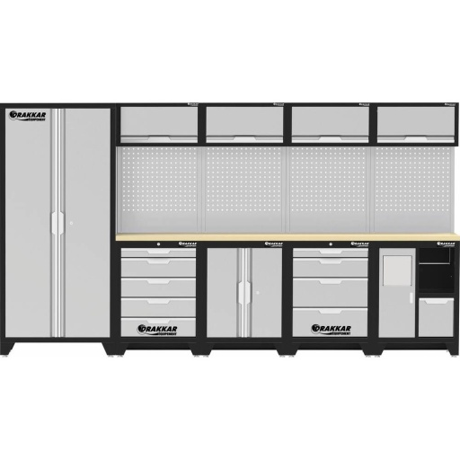 Mobilier d'atelier 9 meubles 3635mm plateau bois