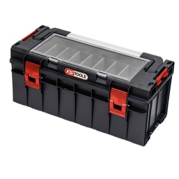 Caisse à outils SCM, 545 x 270 x 246 mm
Organiseurs dans le couvercle transparent
Nombreuses possibilités de rangement
PVC
Poignée amovible en aluminium
Plus d’information
Charge admise :	50 kg
Classe de protection :	IP54
Dimensions :	L.545 x l.270 x H.246 mm
Volume en litres :	22 L
Poids :	4,00 kg