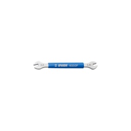 La clé à rayon est utilisee pour le réglage des rayons de dimensions 4.0 et 4.4mm  
le corps de la clé est recouvert d'une épaisseur plastique pour plus de confort lors du serrage et desserrage. 
la longueur de 100mm assure un acces facilite aux rayons qui sont montes sur le moyeu de la roue.