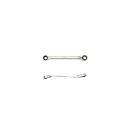 Clé polygonale à cliquet réversible gearplus 14x15mm 
- finition polie chromee
- denture fine 72 dents
- inutile de replacer la clé constamm nt
- conception compacte qui permet le travail dans les endroits etroits. la ou cliquet et douille ne le permettent pas