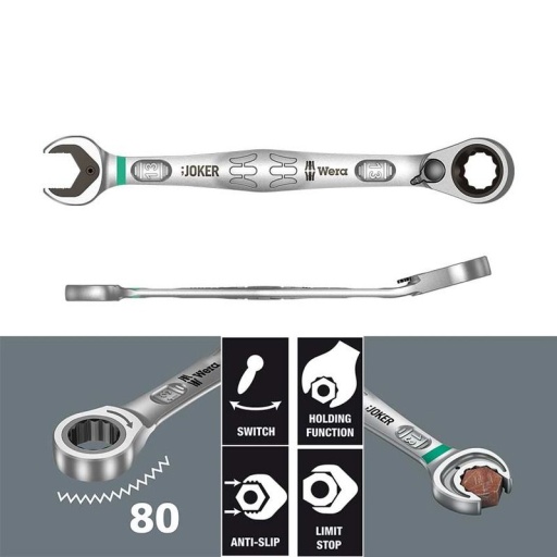 Clé cliquet réversible cote en pouce Joker 5/8"