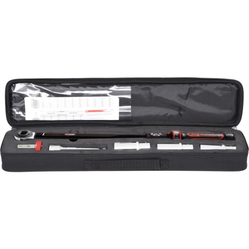 Clé dynamométrique ERGOTORQUEprecision avec trousse, 40-200Nm, 5 pcs