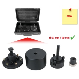 Pour le montage et démontage des joints toriques
Spécialement pour les joints à lèvres du vilebrequins
Livré avec extracteur et outil d'insertion
En acier traité
Coffret robuste en matière plastique
Utilisations : Moteurs BMW N40, N42, N43, N45, N45T, N46, N51, N52, N52K, N53, N54